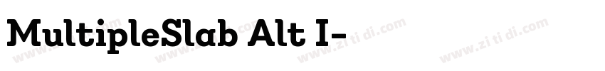 MultipleSlab Alt I字体转换